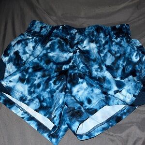 Blue athletic shorts